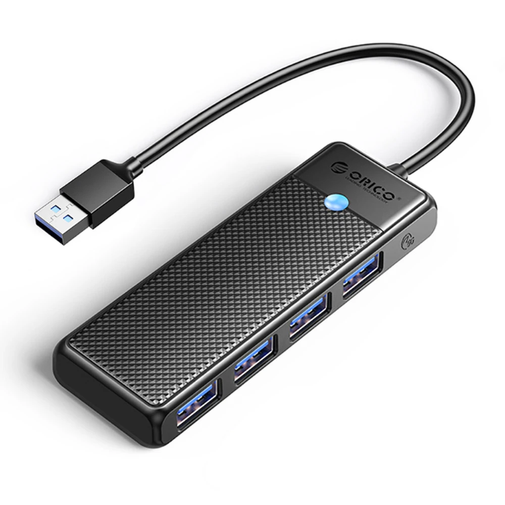 Orico USB-A HUB PW Series to (4 × USB-A 3.0 / Black) [PAPW4A-U3]