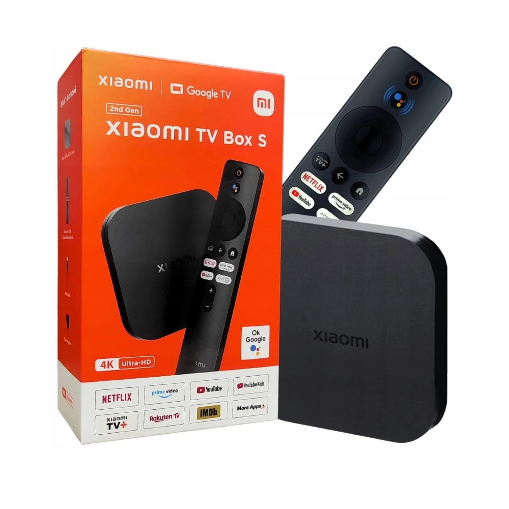 Xiaomi TV Box S (2nd Gen || 4K UHD || Quad-Core || 2GB RAM + 8GB ROM || HDR10 + || Google TV)