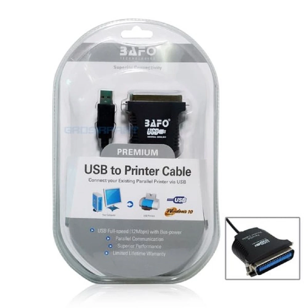 BAFO USB To Printer Cable Parallel (CN36)