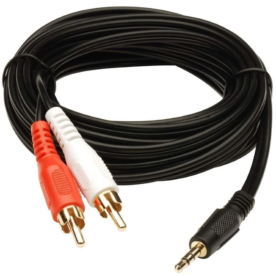 Haing Audio Cable Stereo Male To 2 RCA AV Male 1.5m HI-0150-ARC