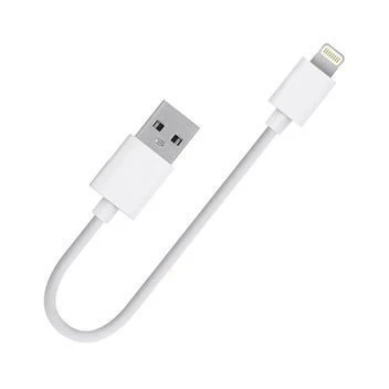 25 سم USB-A إلى كابل Lightning (iPhone) (الطول القصير مناسب لاستخدامات بنك الطاقة)