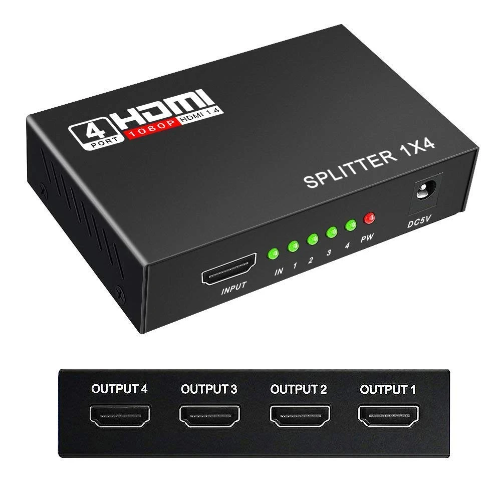HDMI Splitter 1×4 Port 1080p