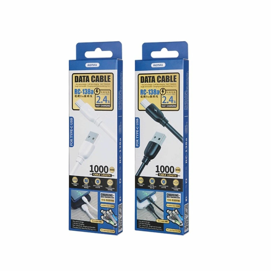 Remax USB Type C USB كابل USB A 2.4A [RC-138A]