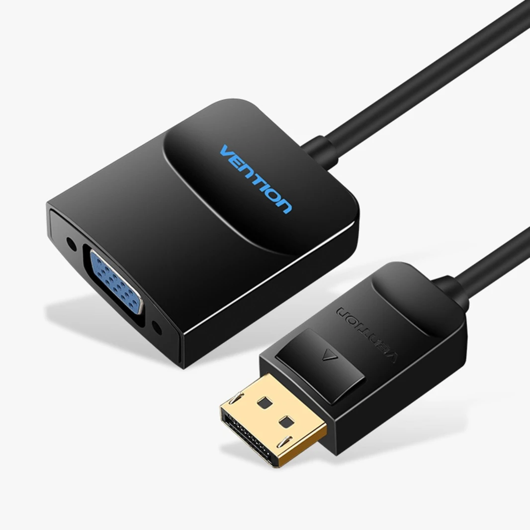 Vention DP إلى VGA Converter 0.15m أسود - [HBFBB]