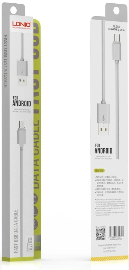 LDNIO شحن كبل microusb لـ (Android // Samsung / HTC / Huawei) [SY-03]