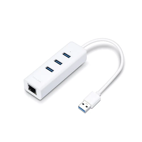 TP-Link USB 3.0 3-Ports Hub ومحول Gigabit Ethernet [UE330]