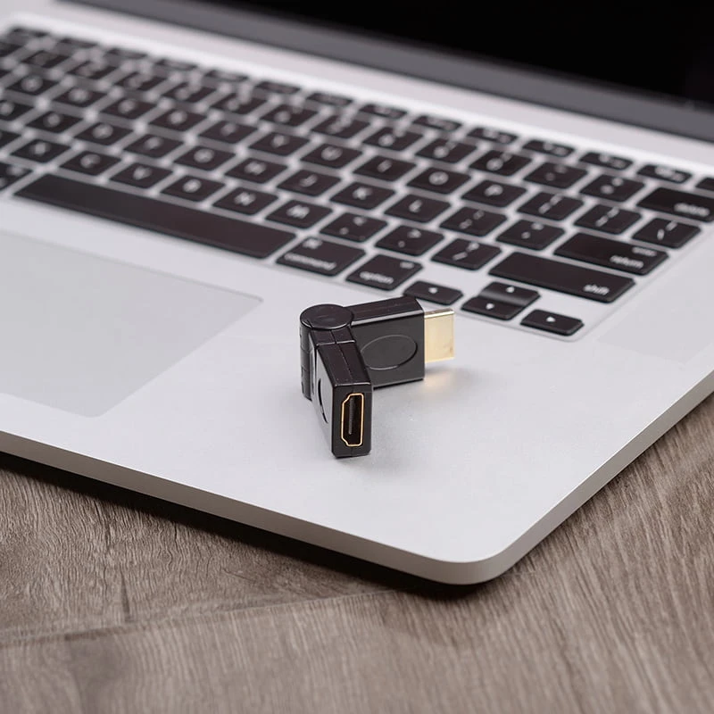 AIFFECT HDMI 1.4 نوع الزاوية HDMI ذكر إلى أنثى 90 ، 180 ، 360 درجة