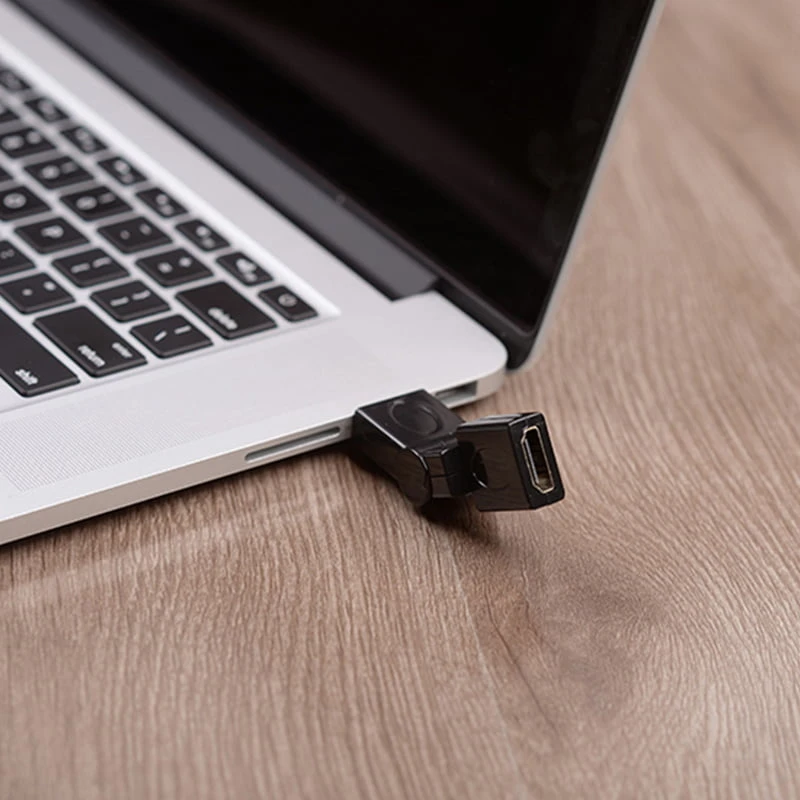 AIFFECT HDMI 1.4 نوع الزاوية HDMI ذكر إلى أنثى 90 ، 180 ، 360 درجة