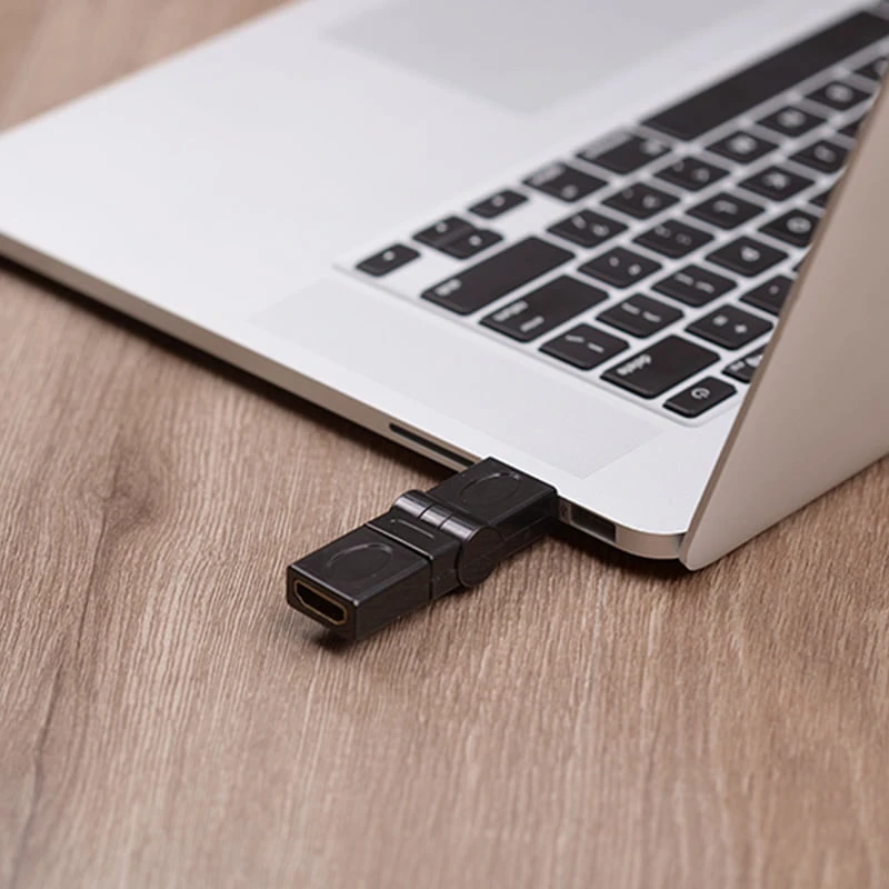 AIFFECT HDMI 1.4 نوع الزاوية HDMI ذكر إلى أنثى 90 ، 180 ، 360 درجة