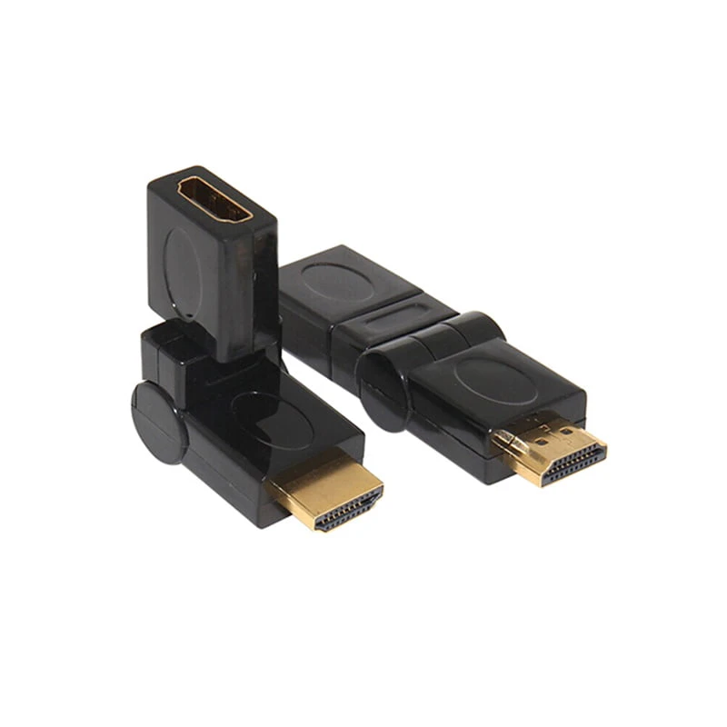 AIFFECT HDMI 1.4 نوع الزاوية HDMI ذكر إلى أنثى 90 ، 180 ، 360 درجة