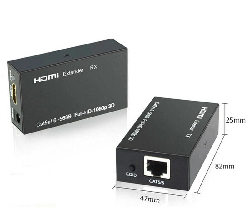 موسع HDMI عبر كابل الشبكة (حتى 60 مترًا)