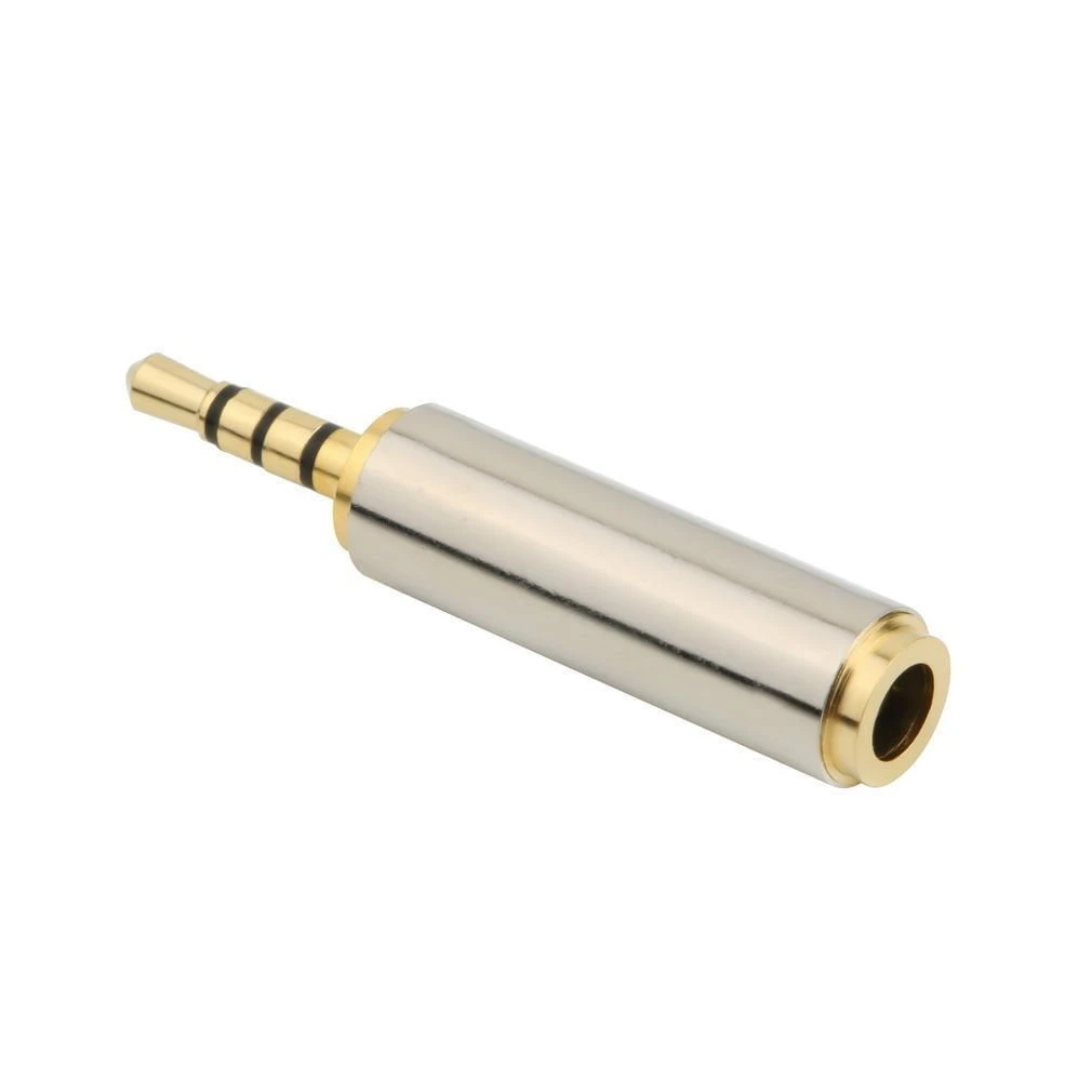 Audio Connector (2.5 mm (male) to 3.5 mm (female)) gold connector