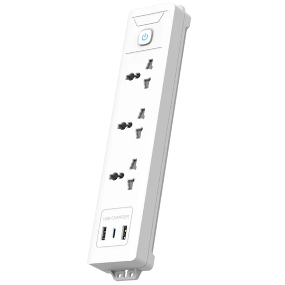 شريط الطاقة LinkComn (3 مآخذ + 1 Type-C + 2 USB // 1.6M سلك الطاقة) [LC-PS303]
