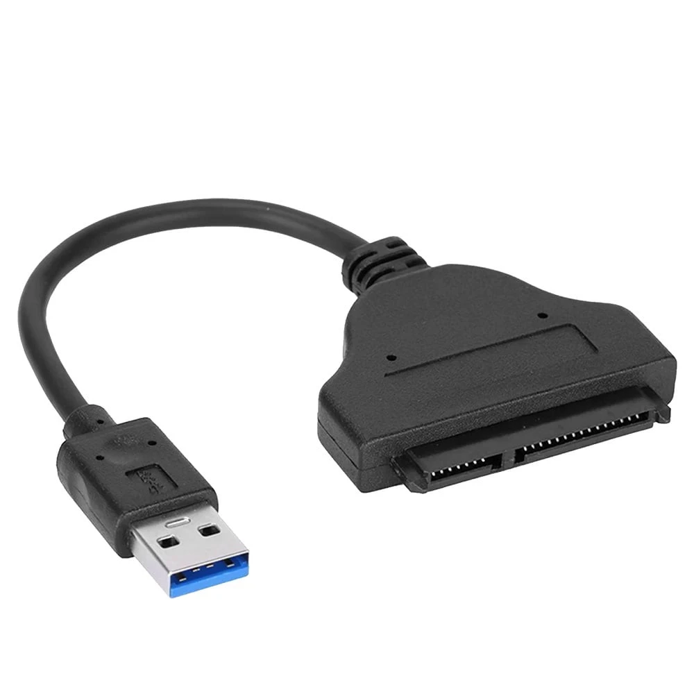 USB 3.0 / USB 2.0 إلى SATA (7+15 PIN) كابل محول