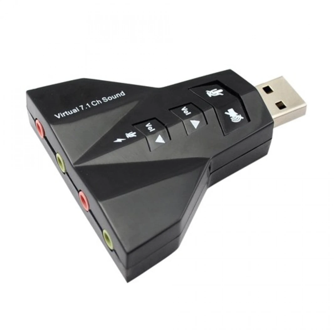 USB Sound 7.1 Adapter (Double MIC+Inport Audio)