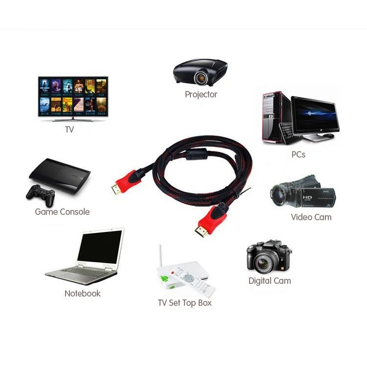 كابل E.Net HDMI (3M) جودة عادية