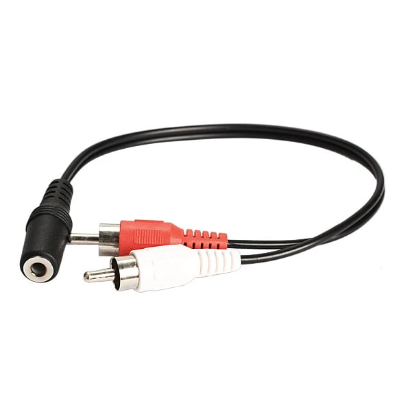 أنثى ستيريو كابل الصوت إلى 2rca ذكر