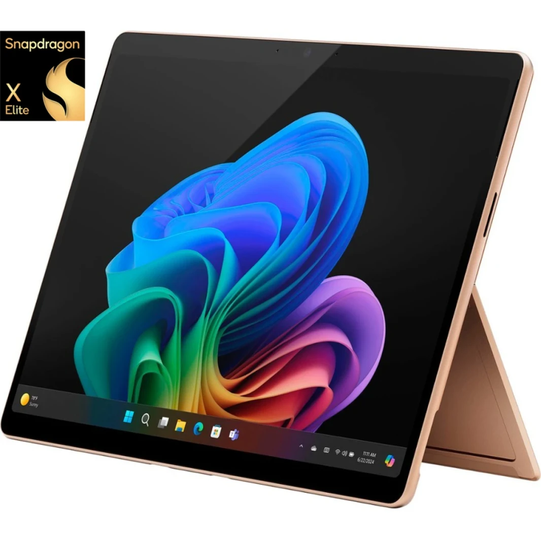 Microsoft Surface Pro 11 (2024) Copilot+ PC Snapdragon X Elite 12-Cores AI-Accelerated 2-in-1 Touch (512GB/16GB) w/ OLED 2.8K 120Hz Display  - Dune
