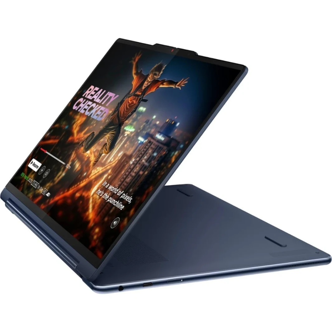 Lenovo Yoga 9 2-in-1 (2024) AI PC New Intel Core Ultra 7 155h عالي الأداء معالج 16-cores W/ 2.8k OLED 120Hz Touch الشاشات والبطارية الكبيرة-الأزرق الكوني