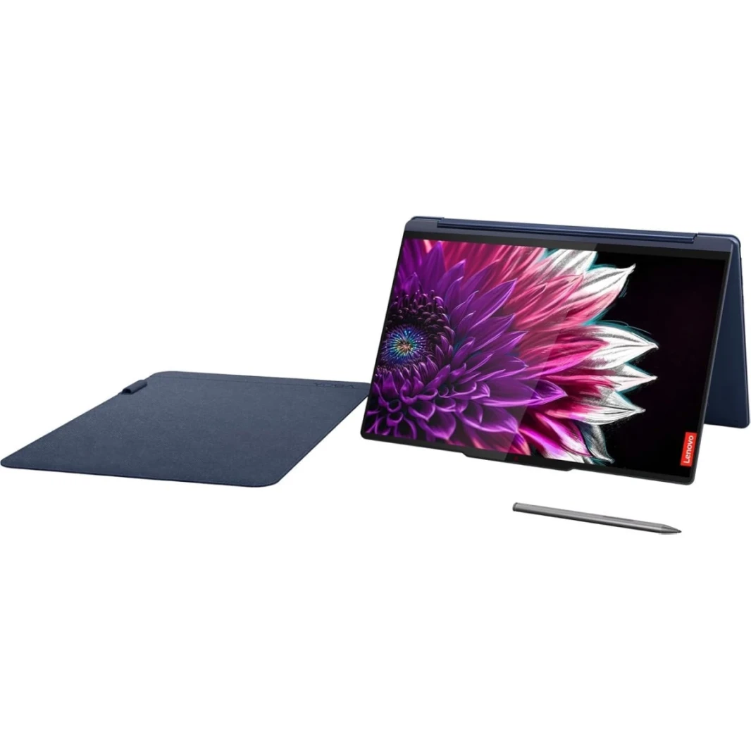 Lenovo Yoga 9 2-in-1 (2024) AI PC New Intel Core Ultra 7 155h عالي الأداء معالج 16-cores W/ 2.8k OLED 120Hz Touch الشاشات والبطارية الكبيرة-الأزرق الكوني