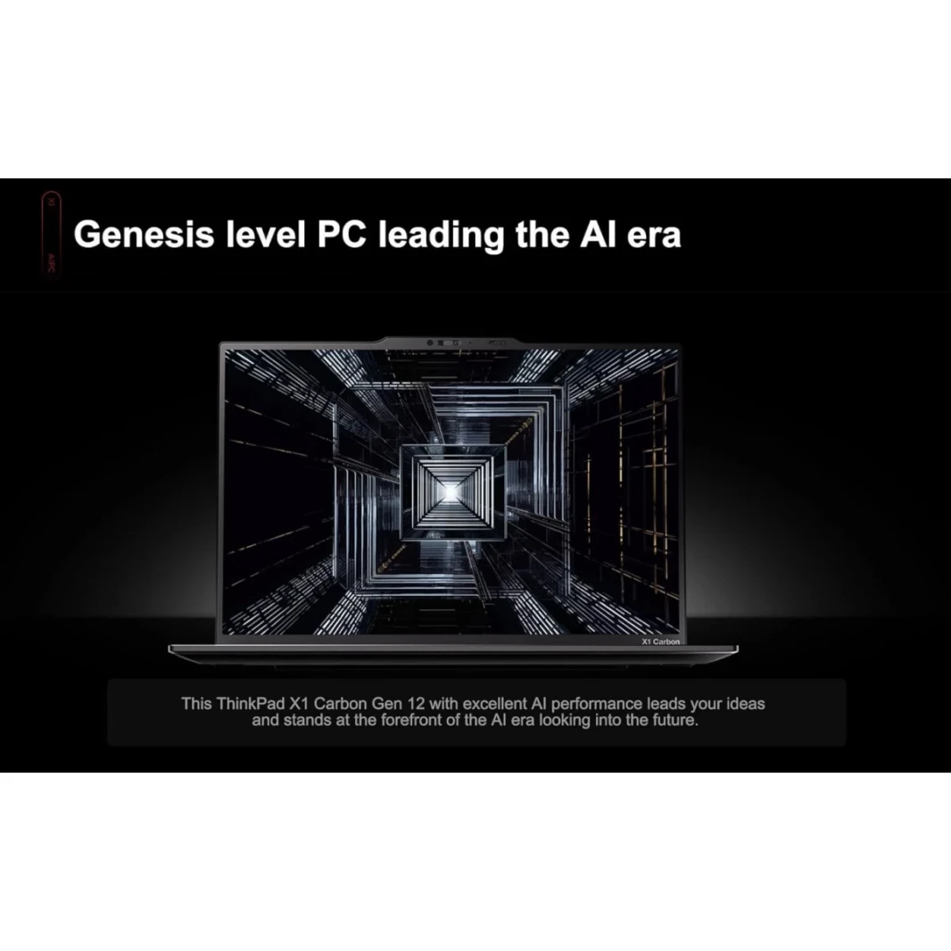 Lenovo NEW ThinkPad X1 Carbon Gen 12 (2024) Intel Core Ultra 7 165U vPro 12-Cores w/ Intel® AI Boost NPU & Carbon Fiber Magnesium Chassis & Touch Screen - Black