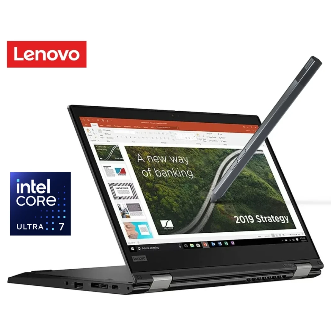 Lenovo ThinkPad L13 2-in-1 Gen 5 (2024) Intel Core Ultra 7 12-Cores w/ Intel® AI Boost & Touch Screen و 3 سنوات ضمان-أسود