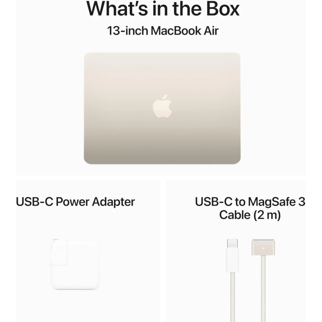Apple MacBook Air 13 (2024) Apple M3 (256 جيجابايت/16 جيجا بايت) 8 - CROR