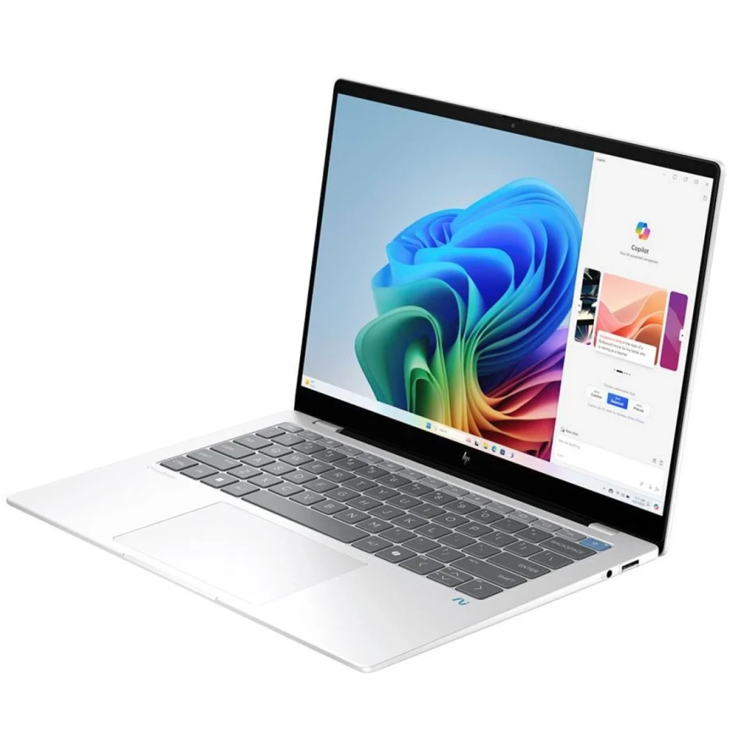 HP OmniBook X 14 (2024) 14-FE1003 Next Gen AI PC NEW Snapdragon X Plus 8-Cores AI-Powered w/ Long Battery Life & IPS 2.2K Touch Screen , Glacier Silver