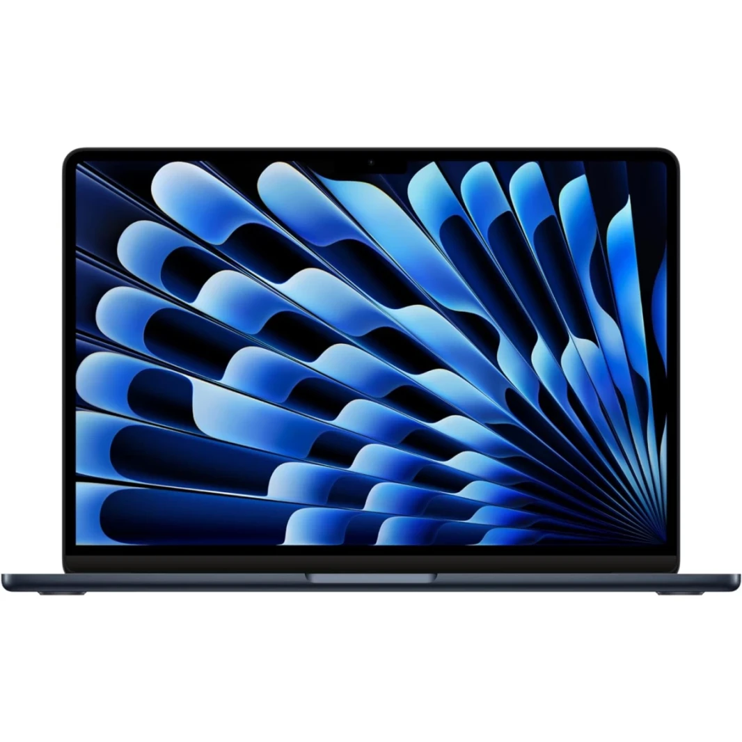 Apple MacBook Air 13 (2024) Apple M3 (256 جيجابايت/8 جيجا بايت) 8 - وحدة المعالجة المركزية و 8 - GPU Retina النغمة الحقيقية - منتصف الليل