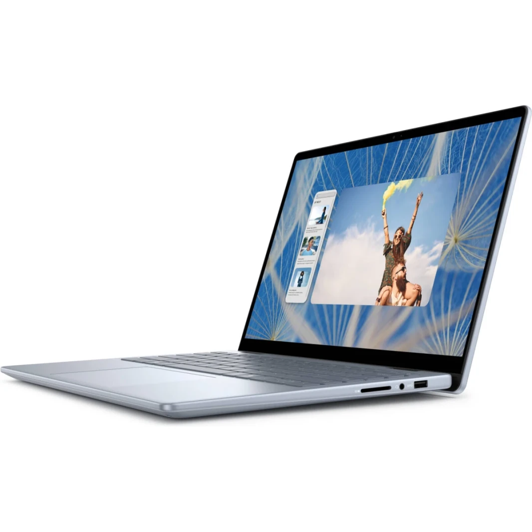 Dell Inspiron 14 7440 (2024) New Intel Core 5 10-Cores 2-in-1 شاشة اللمس مع شاشة لمسة وشحنة سريعة-Ice Blue
