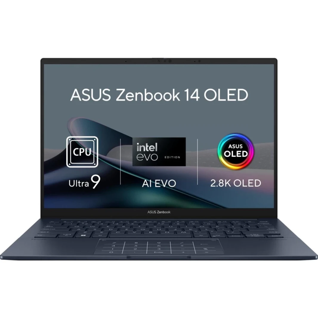 Asus Zenbook 14 OLED (2024) UX3405 Intel Core Ultra 9 AI Boost NPU 16-core w/ 3K OLED 120Hz Touch Wishing & Big Battery