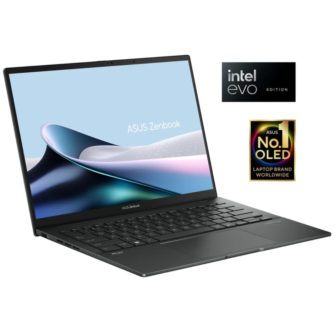 ASUS Zenbook 14 OLED (2024) Q425MA Intel Core Ultra 7 H-Serise Powerful 16-Cores w/ Intel® AI Boost NPU & OLED Touch Screen Display - Gray