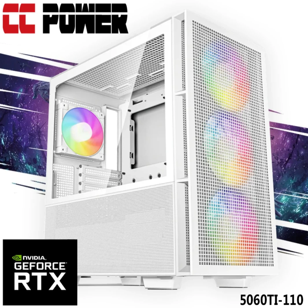 CC Power 5060TI-110 Gaming PC NEW 9GEN AMD RYZEN 9 9900X 12 CORES W/ NVIDIA RTX 5060TI 8GB DDR7 W/ DDR5 MEMIMEN