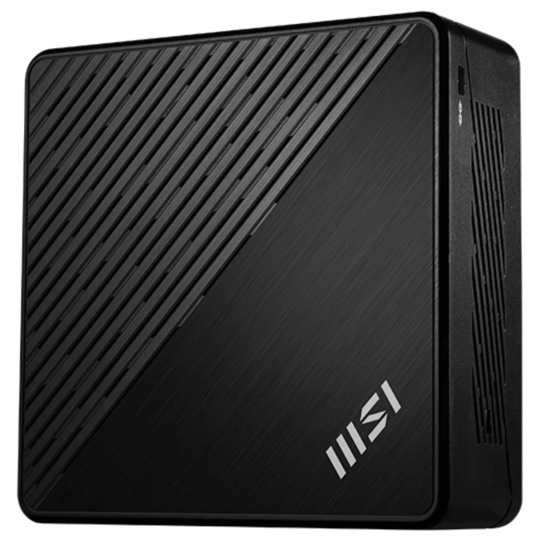 MSI Cubi N (2023) Mini PC Barebone 0.7L Intel 12Gen N100 4-CORES لعرض مصفوفة دعم المنزل والأعمال وشبكة LAN المزدوجة
