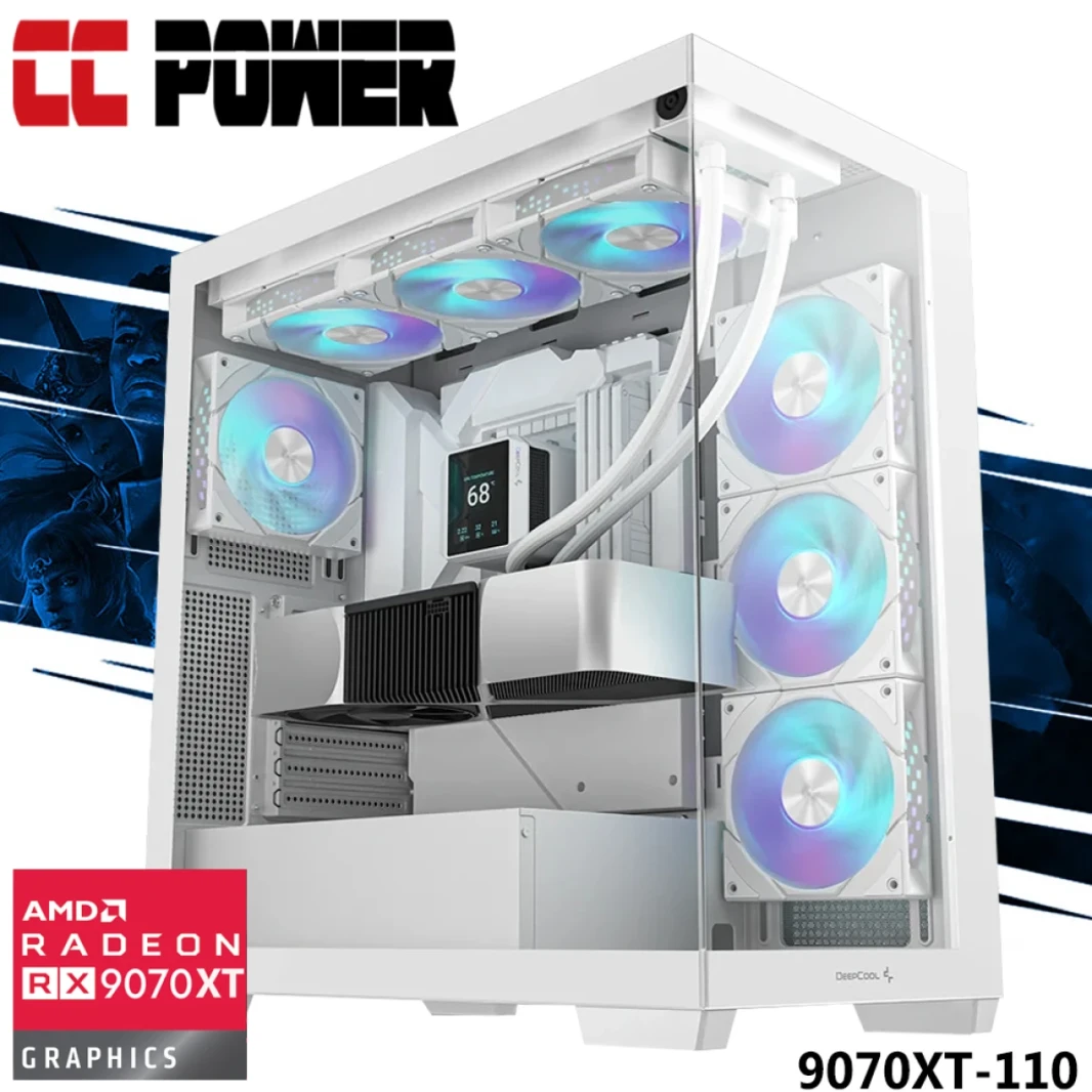 CC Power 9070XT-110 Gaming PC NEW 9GEN AMD RYZEN 9 9950X3D 8-CORES W/ AMD RADEON RX 9070 XT 16GB GDDR6