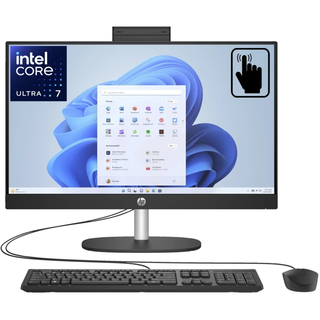 HP All-in-One 24-CR1007NE PC (2024) Intel Core New Ultra 7 12-cores w/ 24 "
