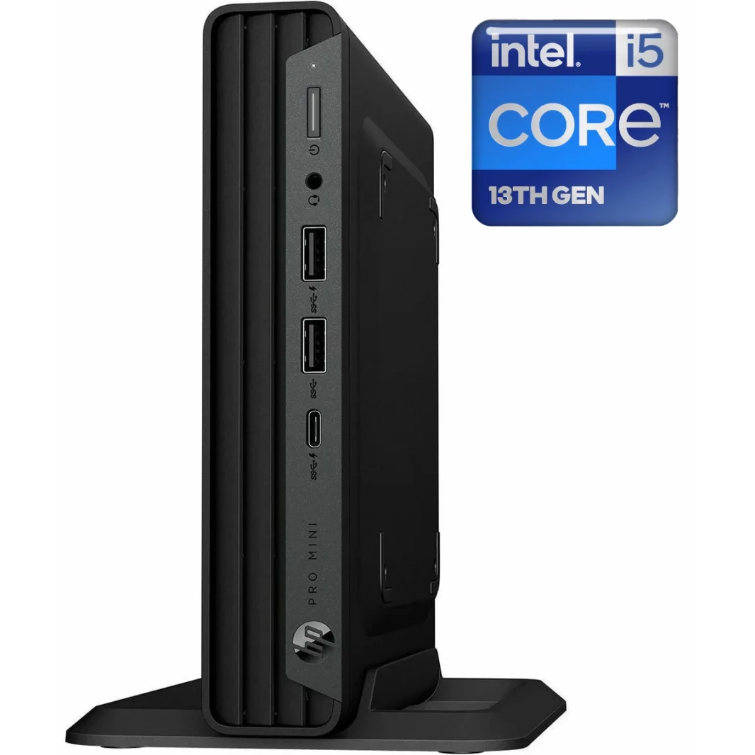 HP Pro Mini 400 G9 (2023) 13Gen Intel Core i5 14-Cores Mini Size Signal Brade-Berverior Design-Black