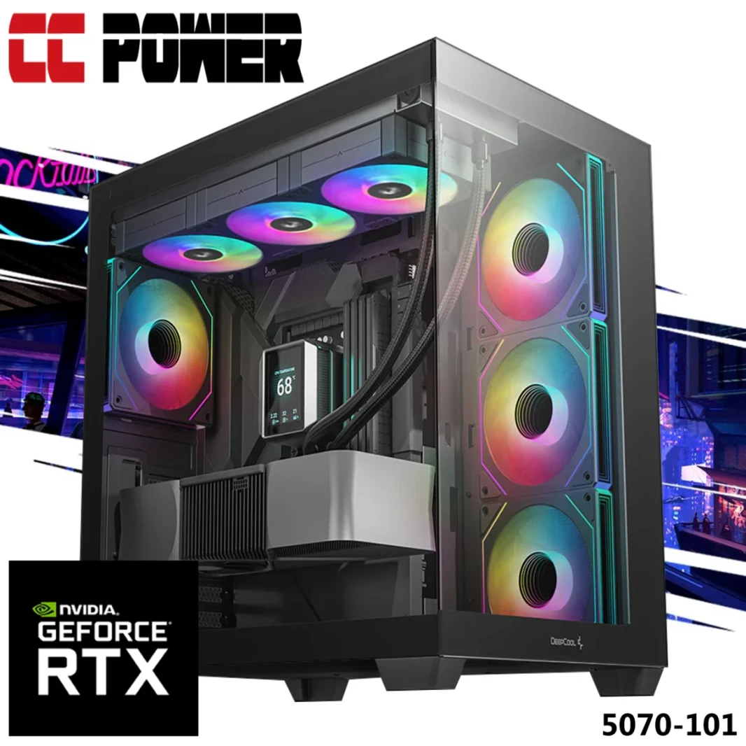 CC Power 5070-101 Gaming PC NEW 14GEN Intel I7 20-CORES W/ NVIDIA RTX 5070 12GB DDR7 W/ ADVACTION AIR COANDER