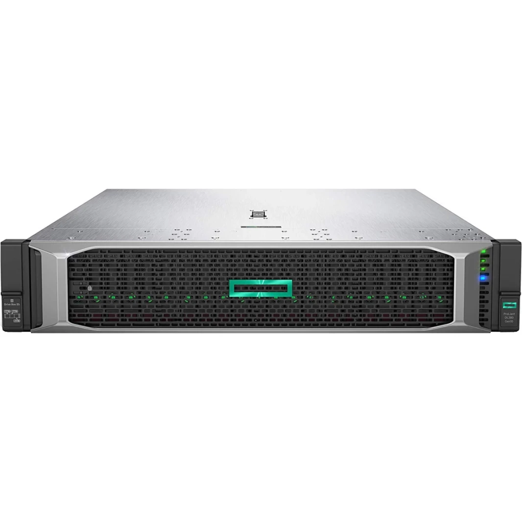 HPE Proliant DL380 Gen10 Intel Xeon Silver 4210r 1P 10-Cores 13.75 MB Cashe Rack Server W/ 64GB RAM و 8X 1.2TB SSD
