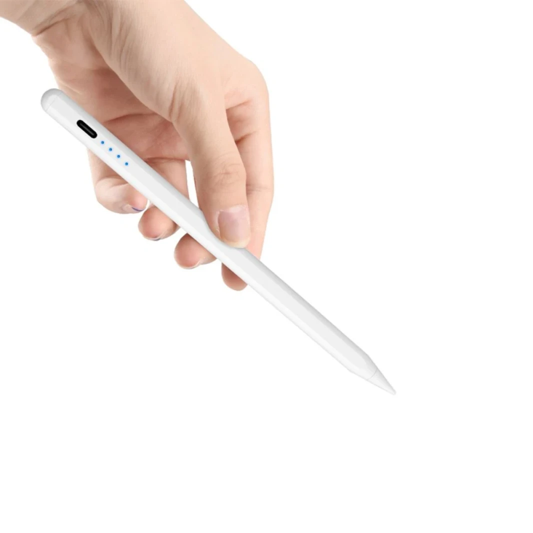 Wiwu Pencil E A02 عالي الدقة والكتابة والرسمية بطارية 130 مللي أمبير في الساعة Lithium Polymer USB -C - أبيض
