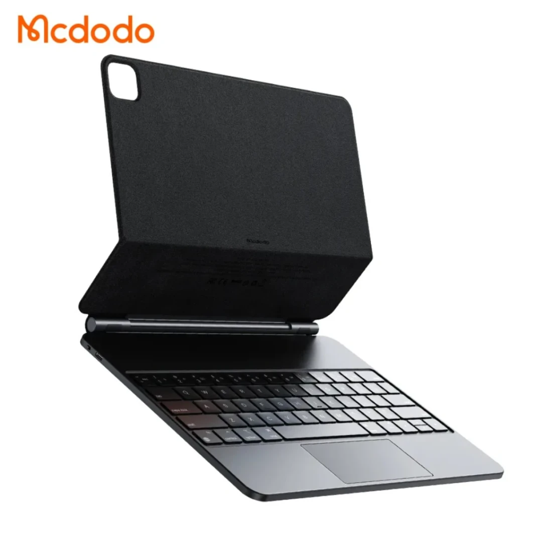 McDodo KB -7192 لوحة المفاتيح PU Case Magnetic Case Portable V5.2 Smart Case مع لوحة مفاتيح English Layout لـ iPad Pro 11 Inch - Black