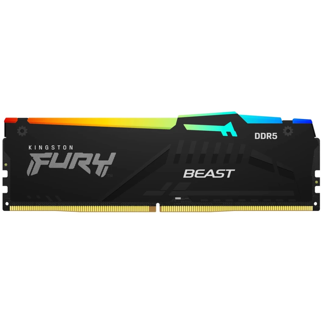 Kingston Fury Beast RGB 32GB (1 × 32GB) 6000MHz DDR5 MEMORTOP MEMORTER TENTRICTER TENTRACTION - Black