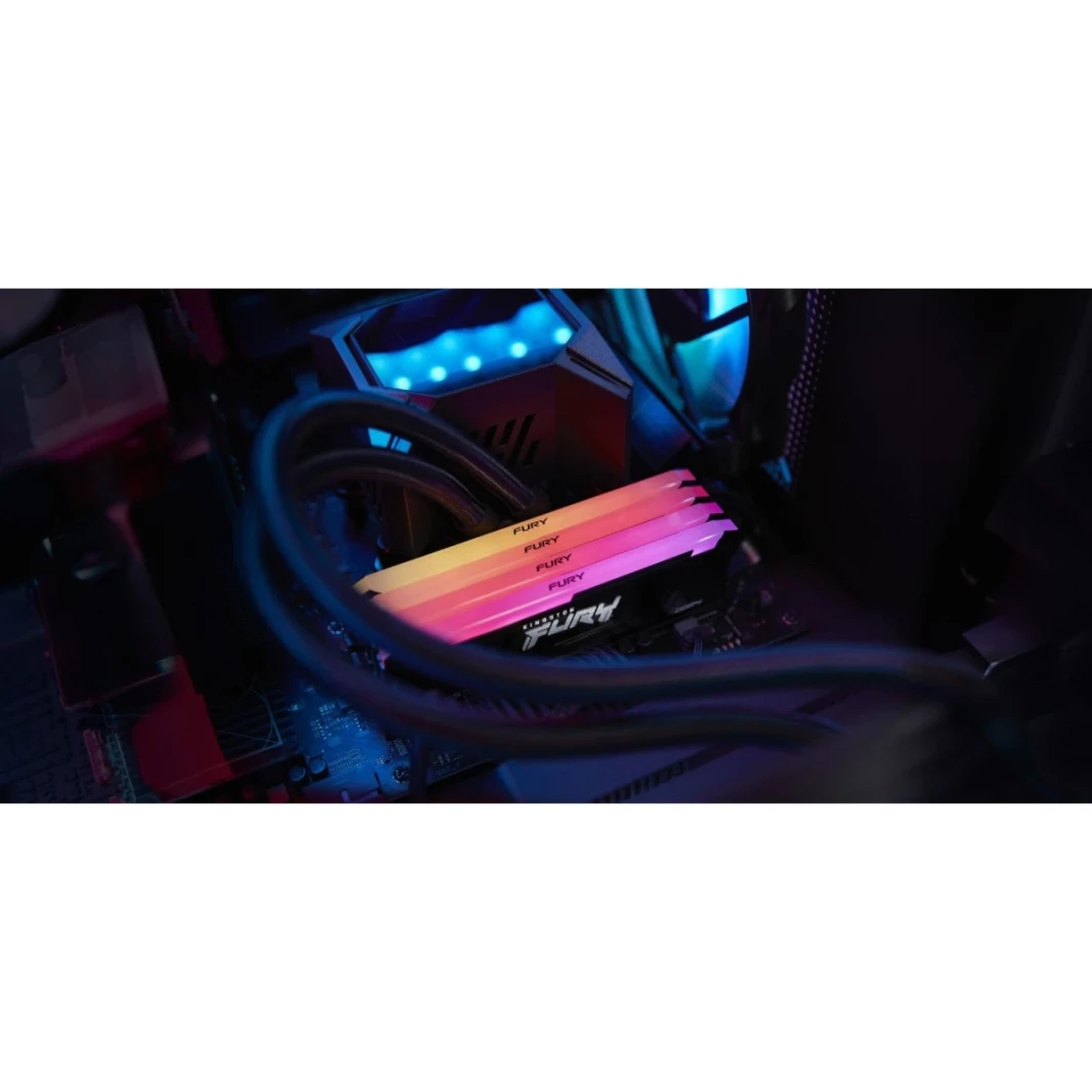 Kingston Fury Beast RGB 16GB (1 × 16 جيجا بايت) 5600MHz DDR5 سطح المكتب تقنية مزامنة الأشعة تحت الحمراء