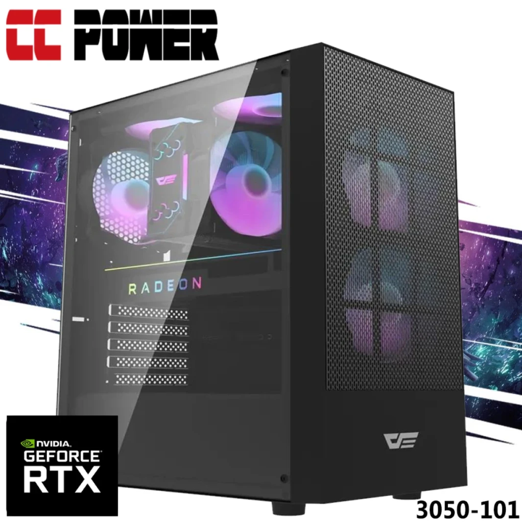 CC Power 3050-101 Gaming PC 5GEN AMD RYZEN 5 6 CORES W/ NVIDIA RTX 3050 6GB DDR6 & ADVENT