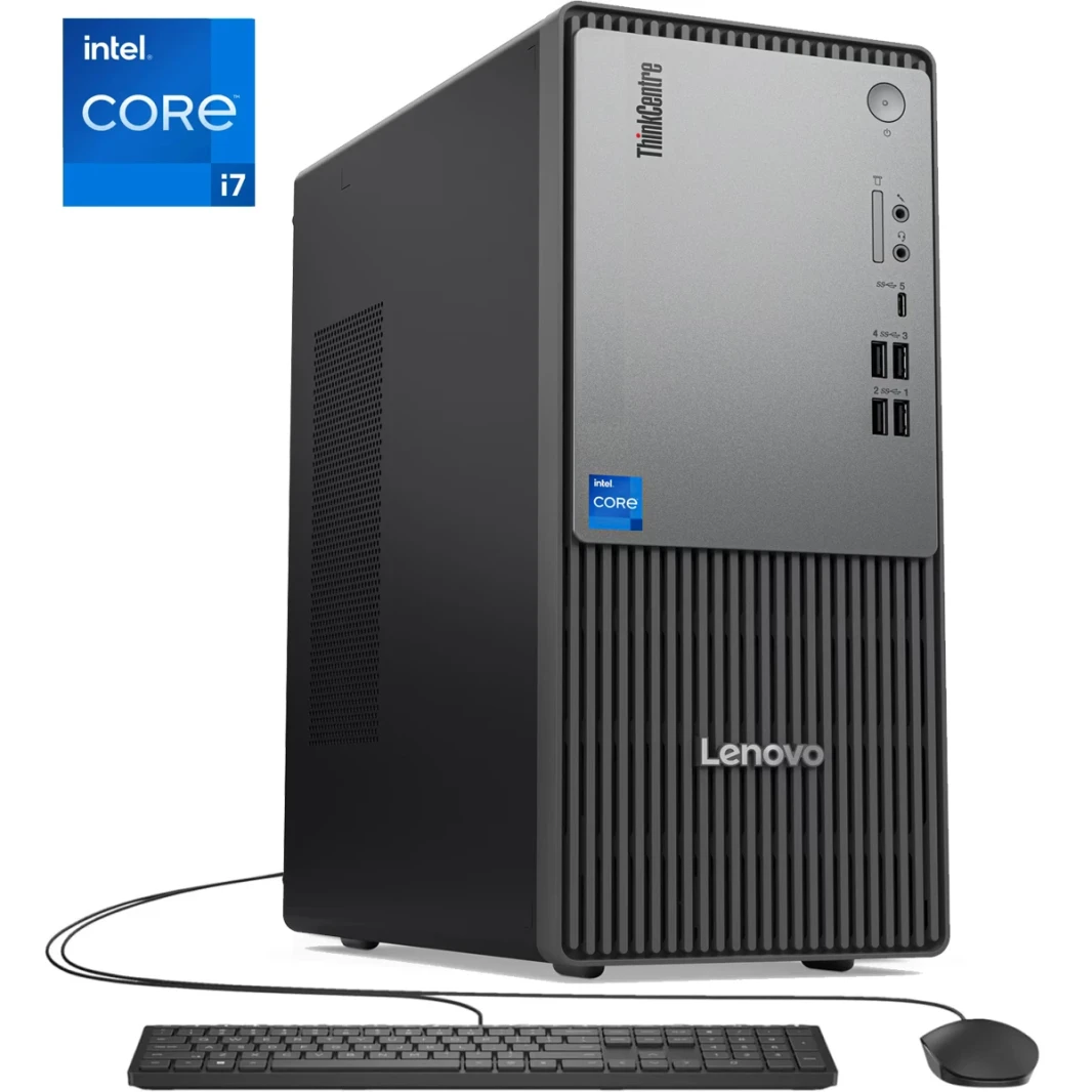 Lenovo New Thinkcentre Neo 50t Gen 5 (2024) Tower 14gen Intel Core I7 20 -cores w/ Wireless & Bluetooth - Black