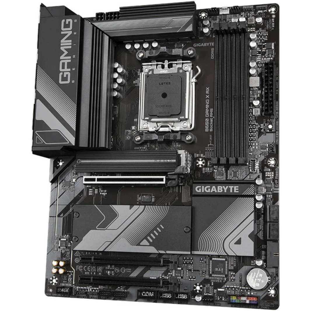 Gigabyte B650 Gaming X AX AM5 ATX AMD B650 شرائح ، 4x DDR5 DIMM 128GB MAX MEMORY ، BT 5.2 & WI-FI E6 ، 1x PCI 4.0 X16 ، 1 X HDMI ، 1x DP