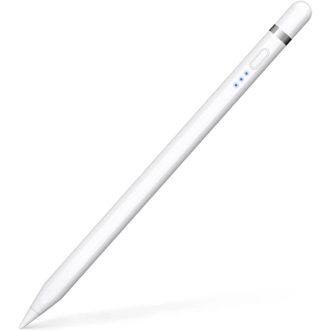 Apple Pencil (الجيل الأول) Pixel-Pexel Precision & Induction Low Low Contancing مثالية لوثائق الرسم والتوقيع في التدوين-أبيض