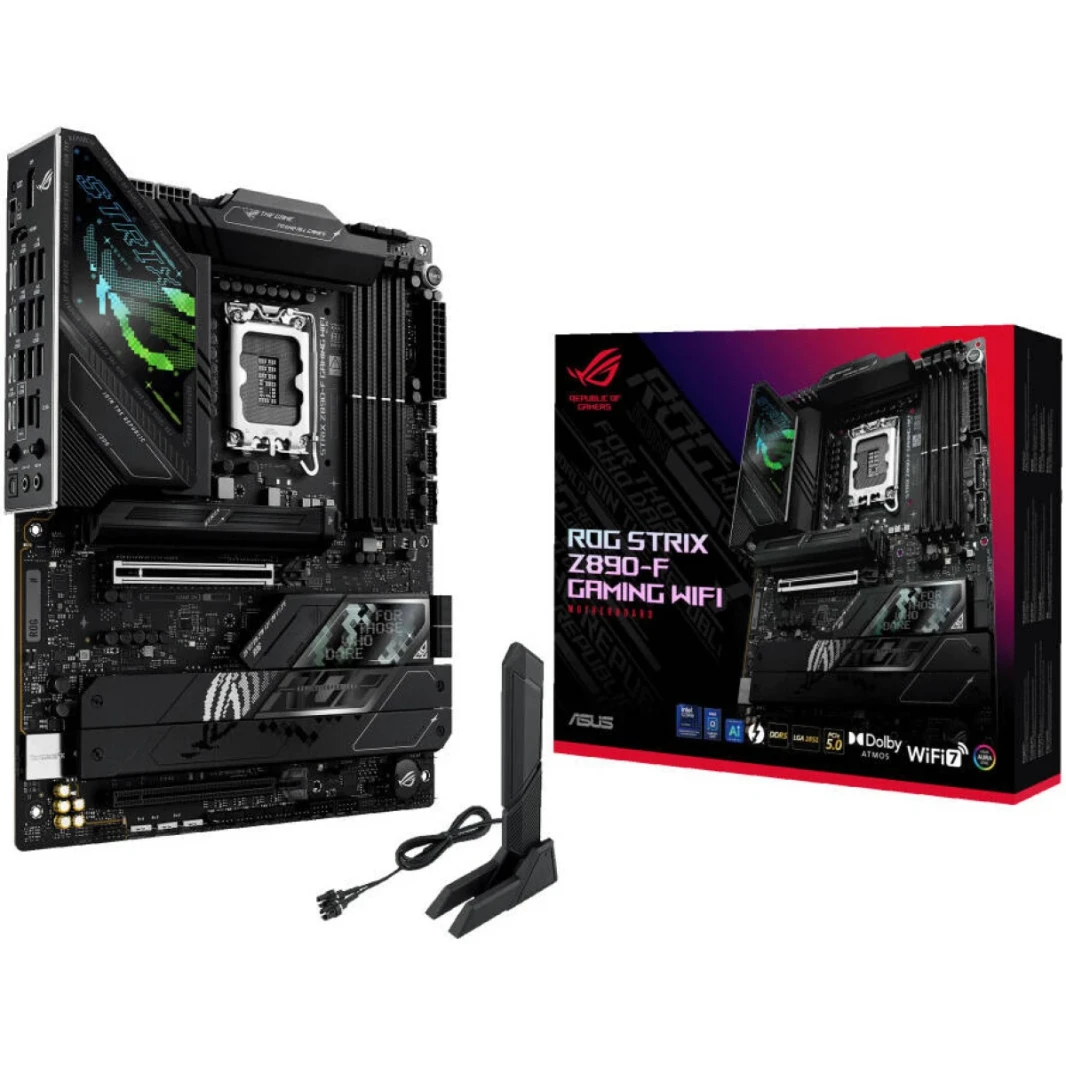 ASUS ROG Strix Z890-F Gaming Wi-Fi 7 Z890 DDR5 LGA 1851 Advanced AI PC READER 5X M.