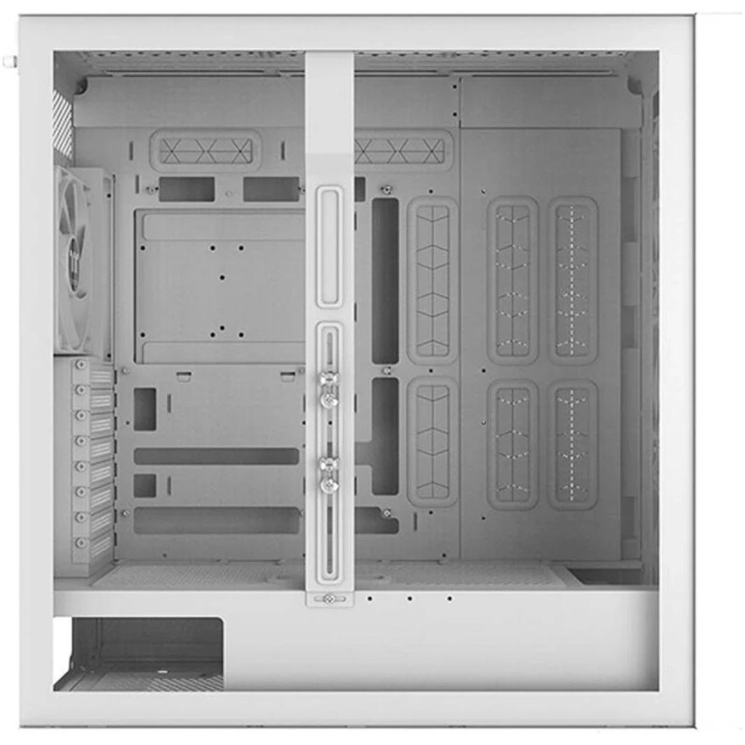 Thermaltake AX500 CASE PULL TOWER PC ، 4 × 140 مم CT140 مراوح مثبتة مسبقًا ، حتى 420 مم الرادياتير ودعم المروحة 14x ، مرشحات الغبار ، ألواح زجاجية ومواد من الصلب ، مواد SPCC ، أبيض