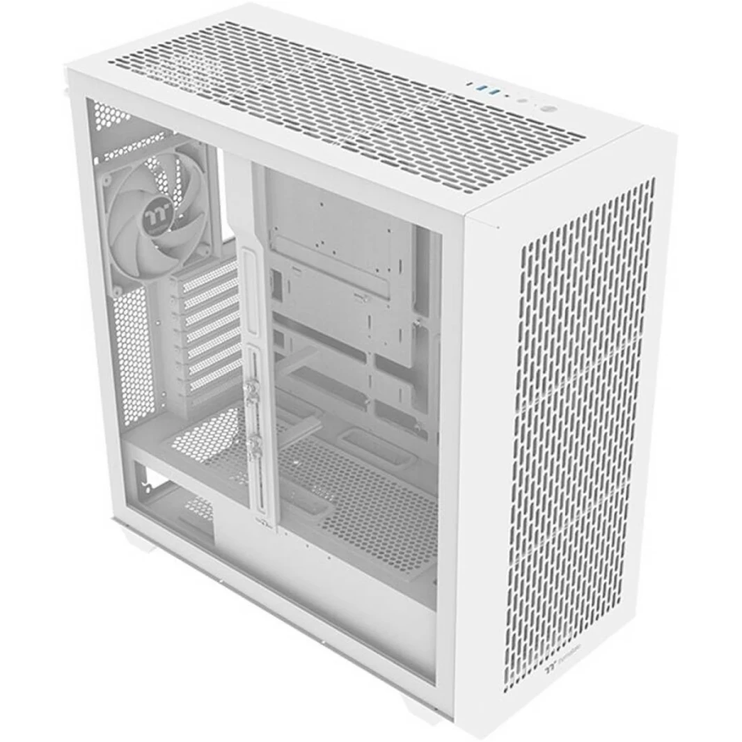 Thermaltake AX500 CASE PULL TOWER PC ، 4 × 140 مم CT140 مراوح مثبتة مسبقًا ، حتى 420 مم الرادياتير ودعم المروحة 14x ، مرشحات الغبار ، ألواح زجاجية ومواد من الصلب ، مواد SPCC ، أبيض